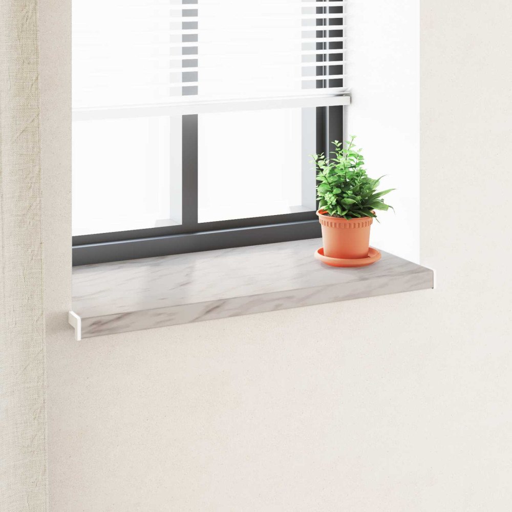 vidaXL Fönsterbräda Marmorstruktur 100 x 40 x 4,5 cm PVC