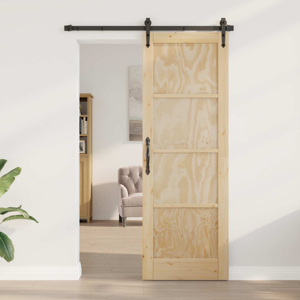 vidaXL Inredningsdörr Naturlig 73,5 x 211 cm Plywood