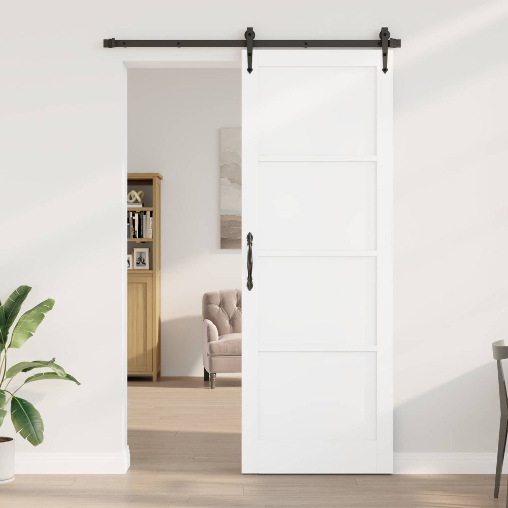 vidaXL Inredningsdörr Vit 83 x 232 cm Plywood