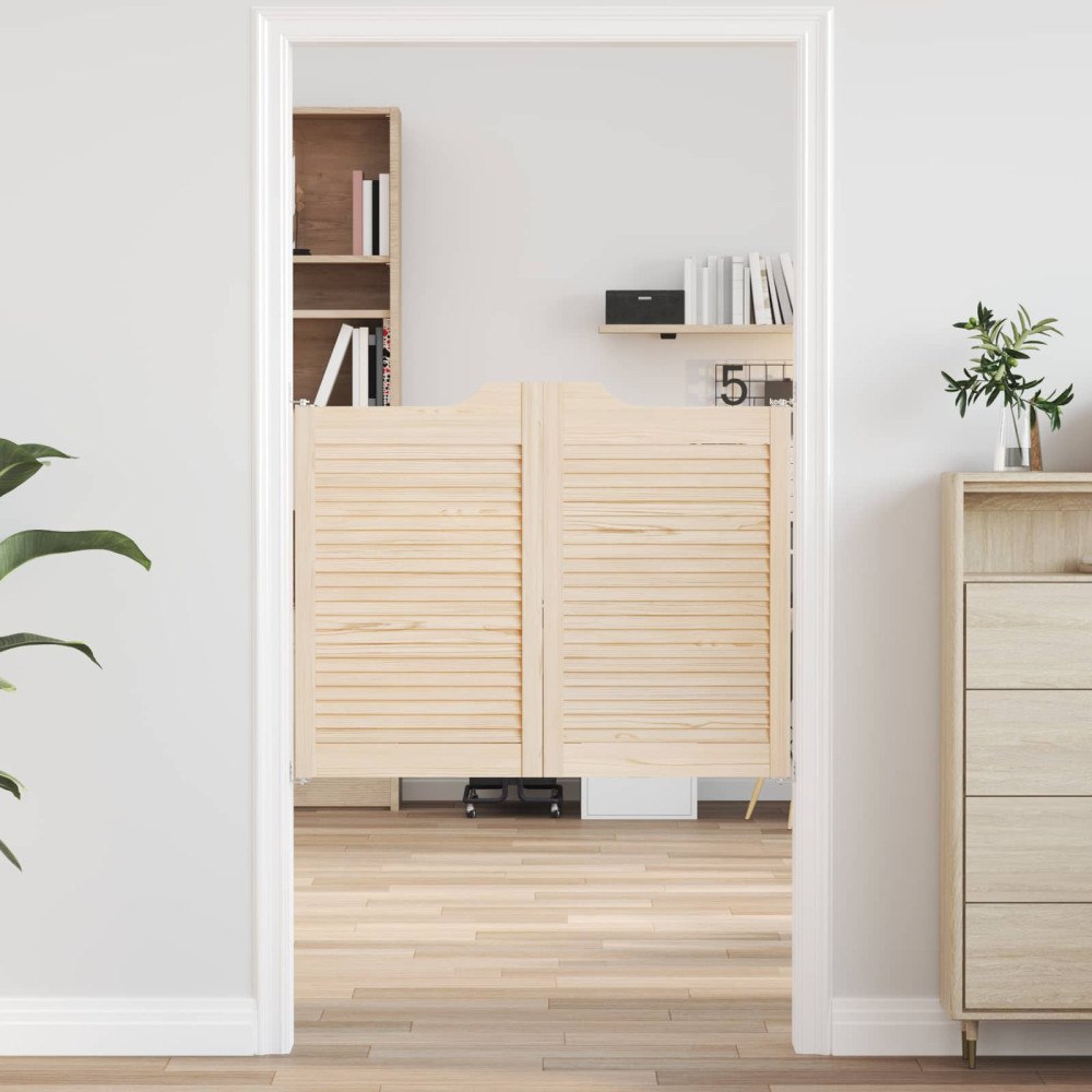 vidaXL Svängdörrar Naturlig 80 x 50 cm Massiv furu