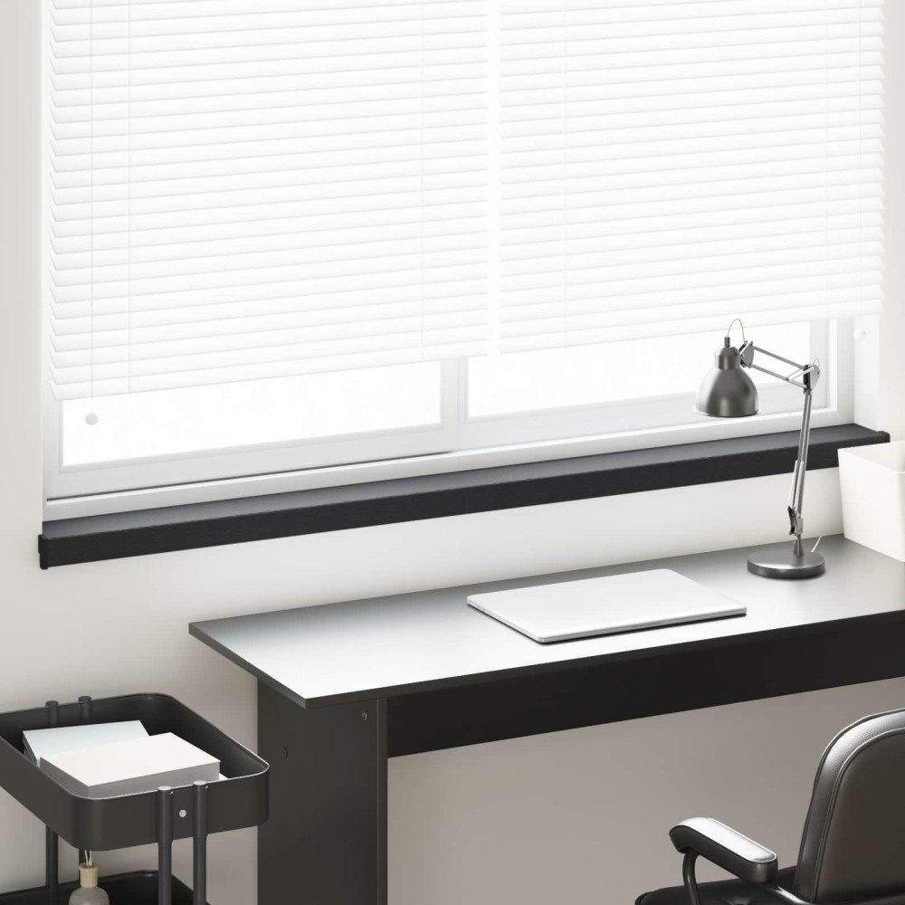 vidaXL Fönsterbräda Antracit med träkorn 160 x 15 x 4,5 cm PVC