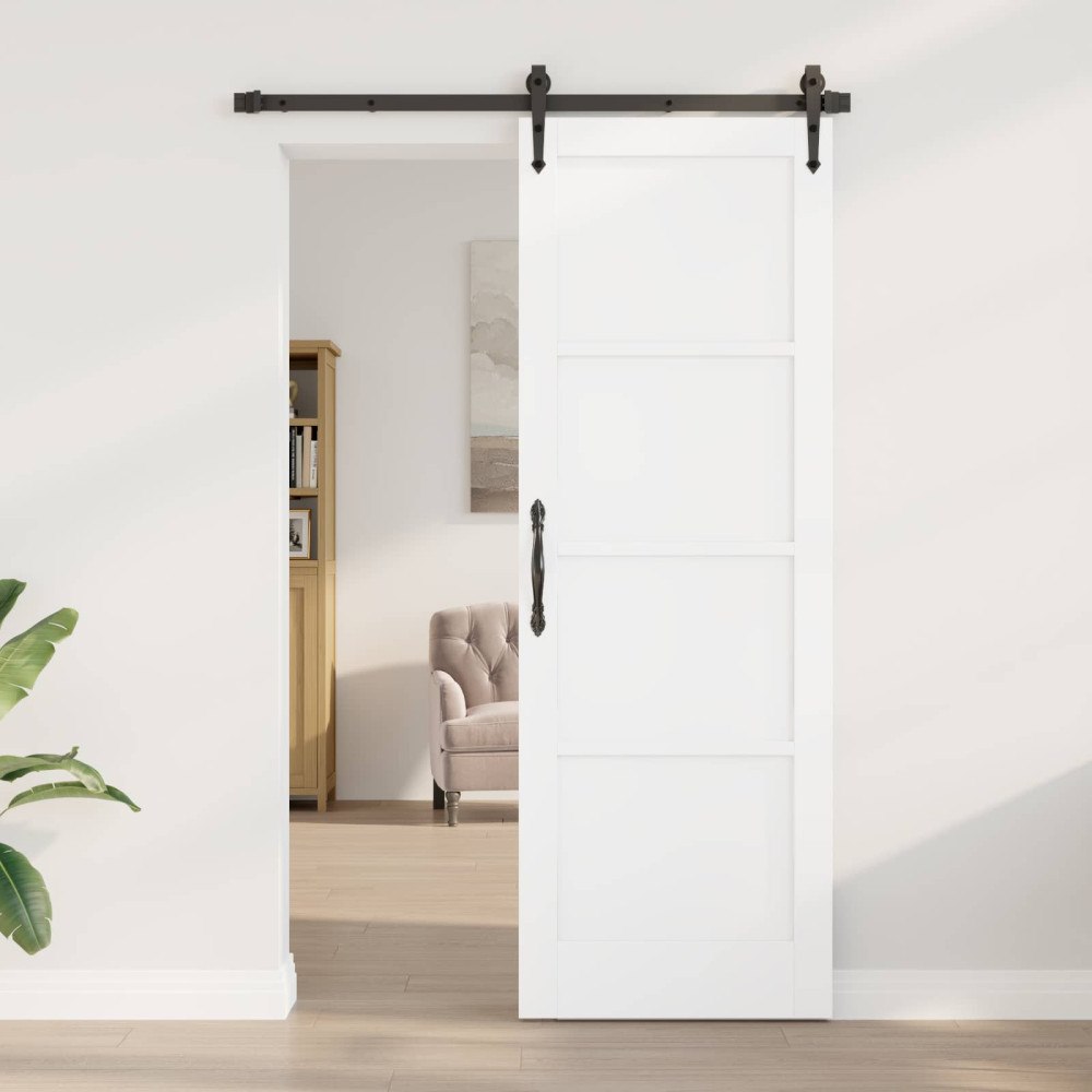 vidaXL Inredningsdörr Vit 73,5 x 211 cm Plywood