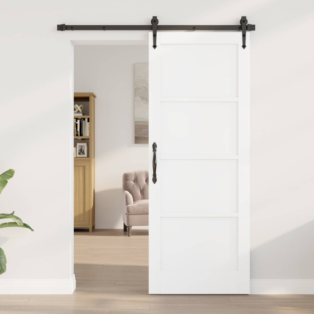 vidaXL Inredningsdörr Vit 78 x 202 cm Plywood