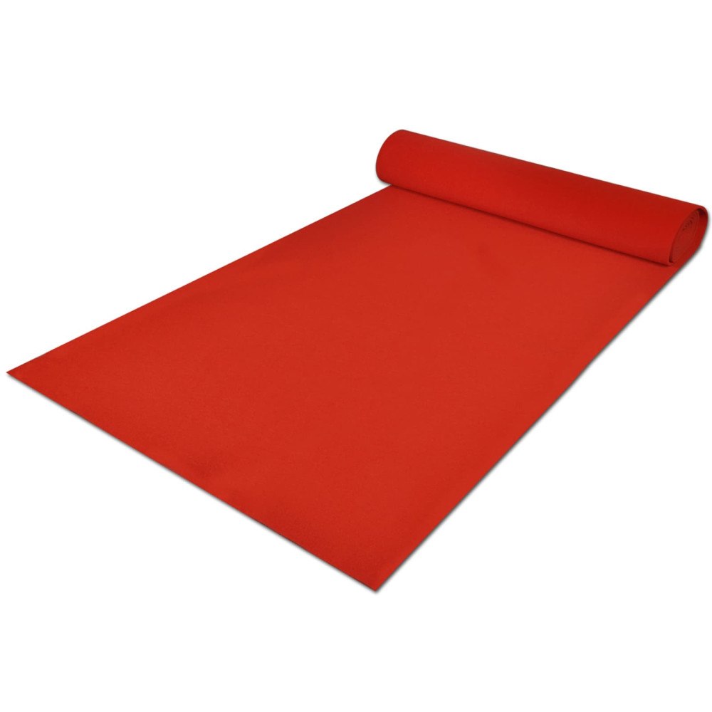 vidaXL Matta Röd 1 x 5 m Polyester