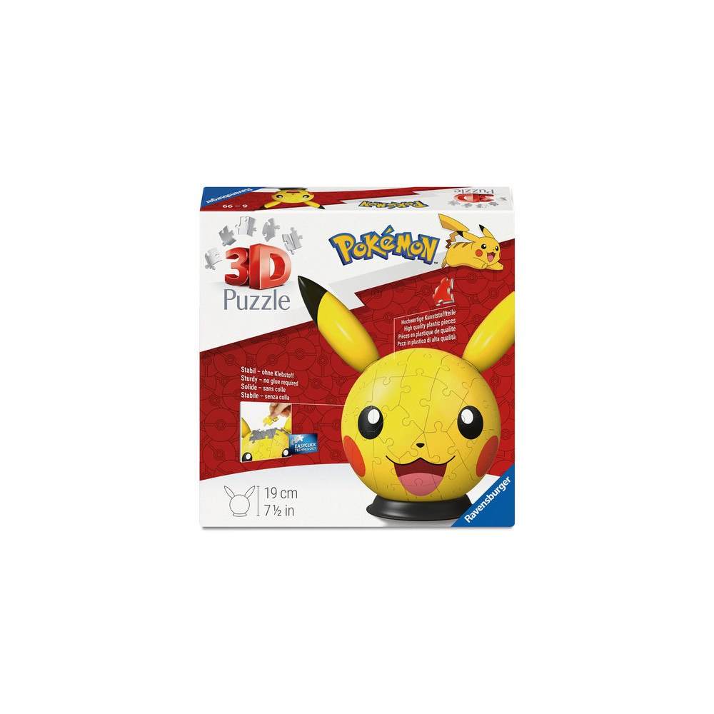 Ravensburger Picachu with ears 3D 72bitar