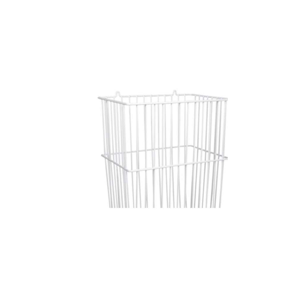 Abena Trådställ vit för avfall 40x34x23 cm, förberett för väggmont...
