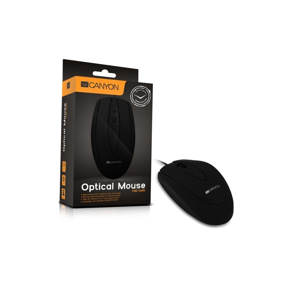 Canyon Canyon CNE-CMS1 - mus - USB - svart