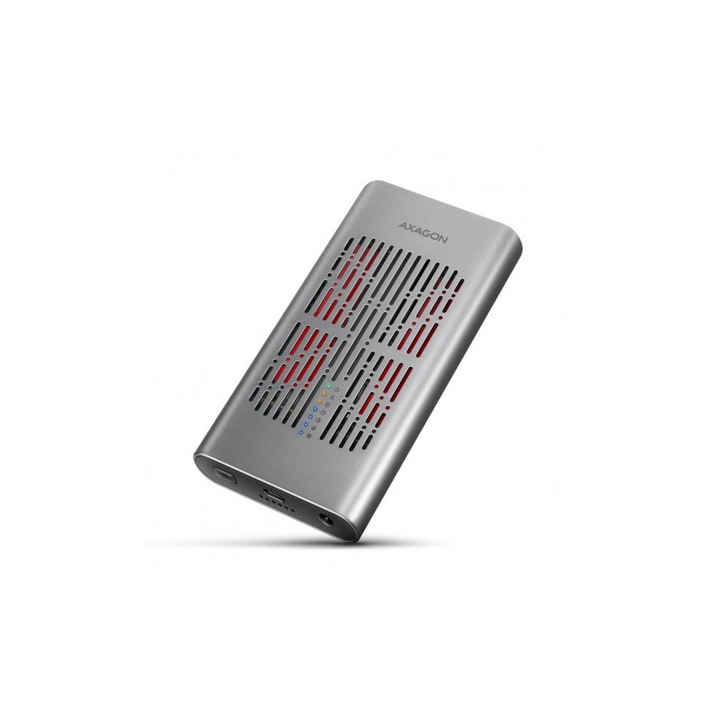 AXAGON AXAGON USB-C 20Gbps Dual M.2 NVMe SSD CLONE MASTER-hölje | E...