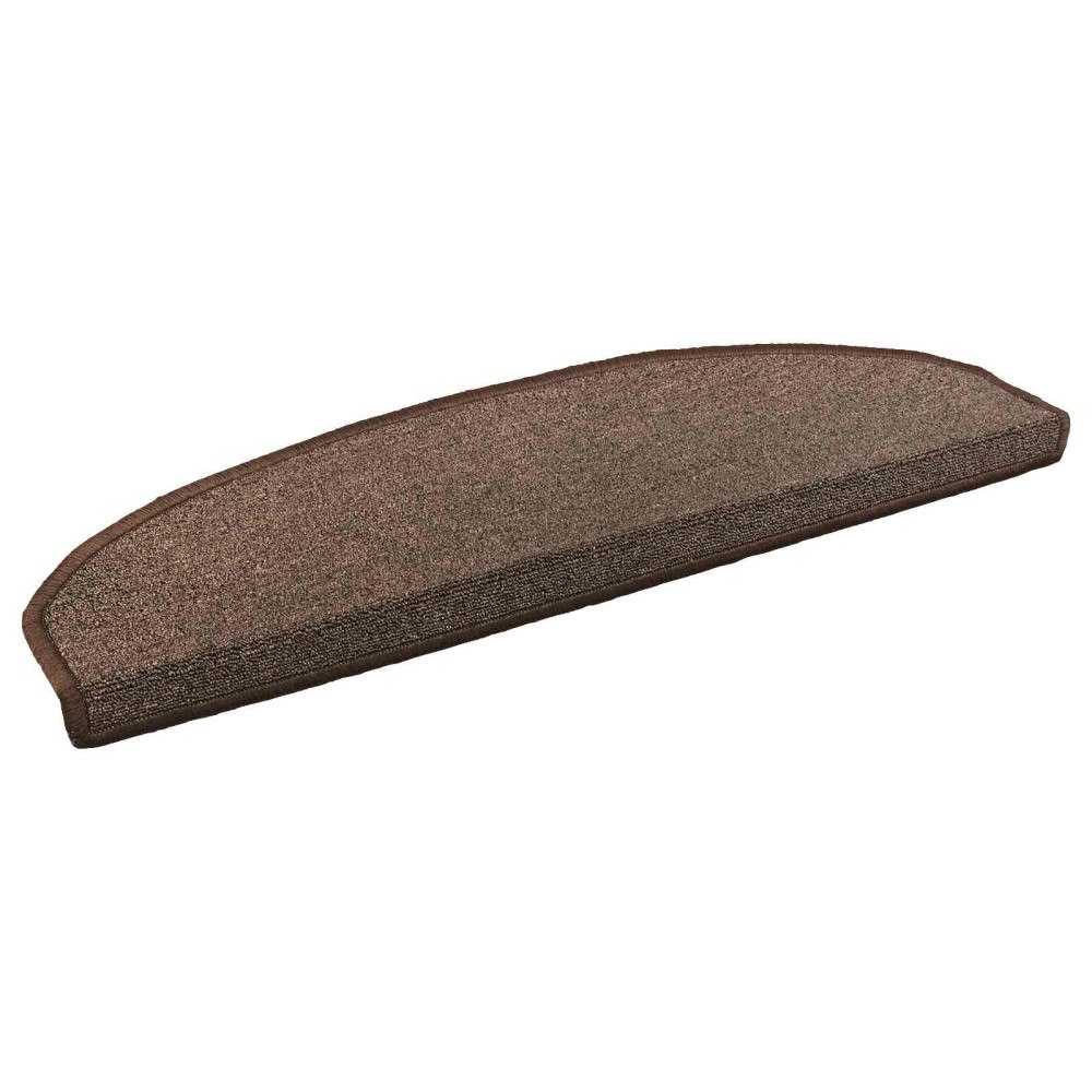 vidaXL Självhäftande trappmattor 15 pcs KaffeBrun 80 x 24,5 x 3,5 cm