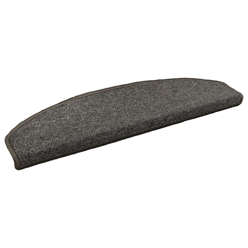 vidaXL Självhäftande trappmattor 15 pcs Mörkgrå 80 x 24,5 x 3,5 cm