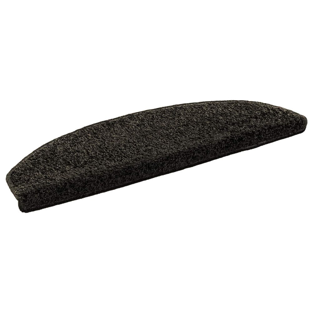 vidaXL Självhäftande trappmattor 15 pcs Antracit 80 x 24,5 x 3,5 cm