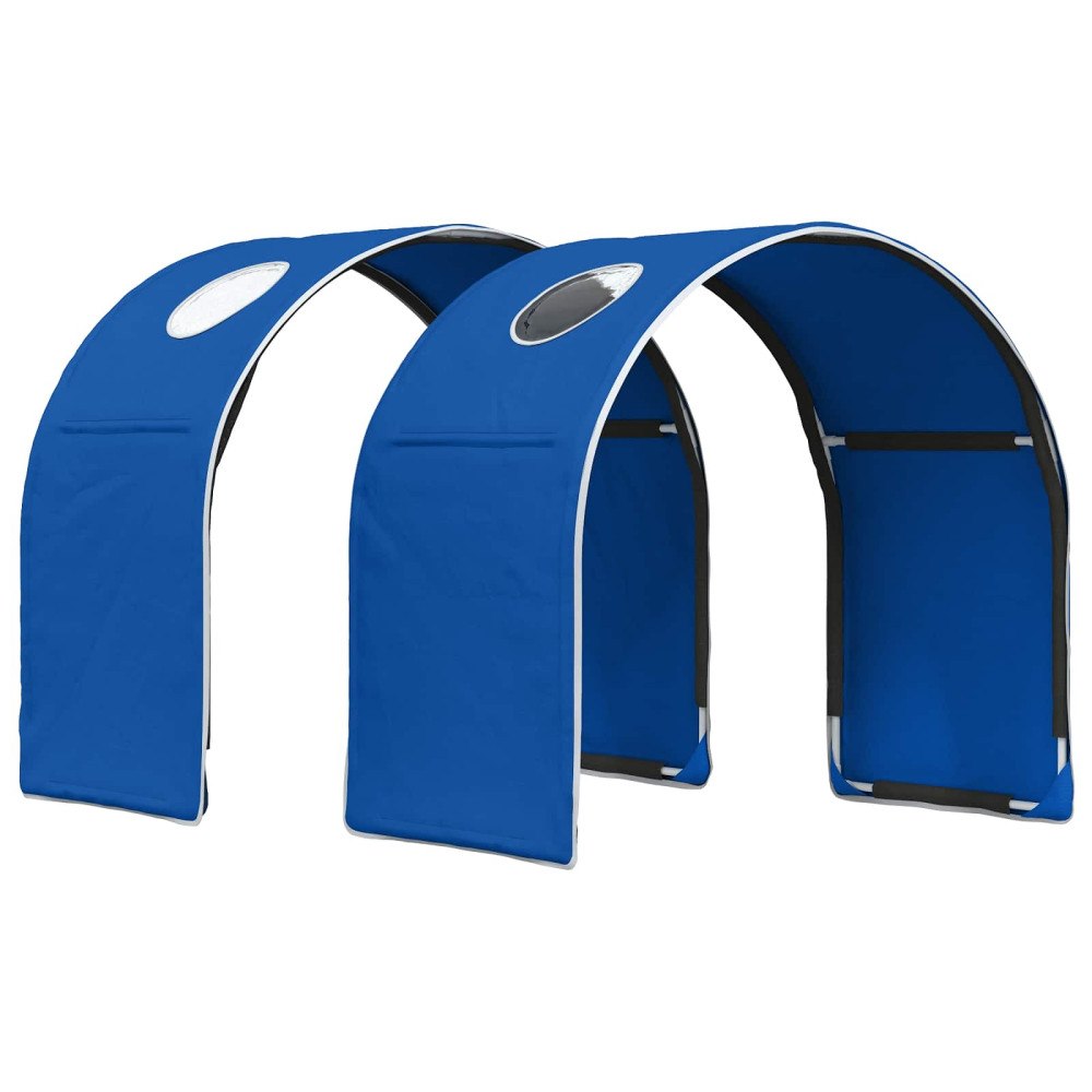 vidaXL Sängtunnel 2 pcs Blå 211 x 52,5 x 2 cm Polyester