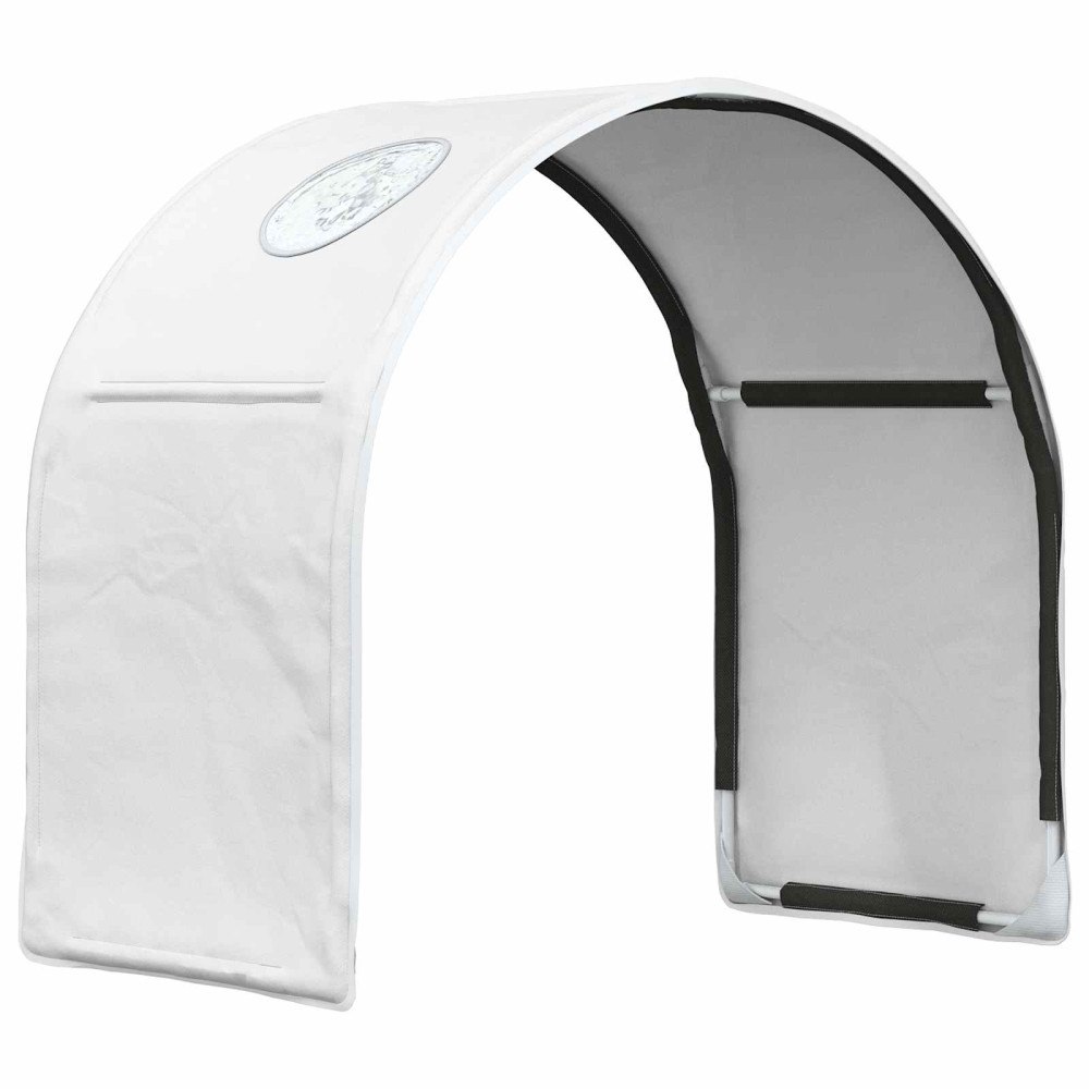 vidaXL Sängtunnel 2 pcs Vit 211 x 52,5 x 2 cm Polyester