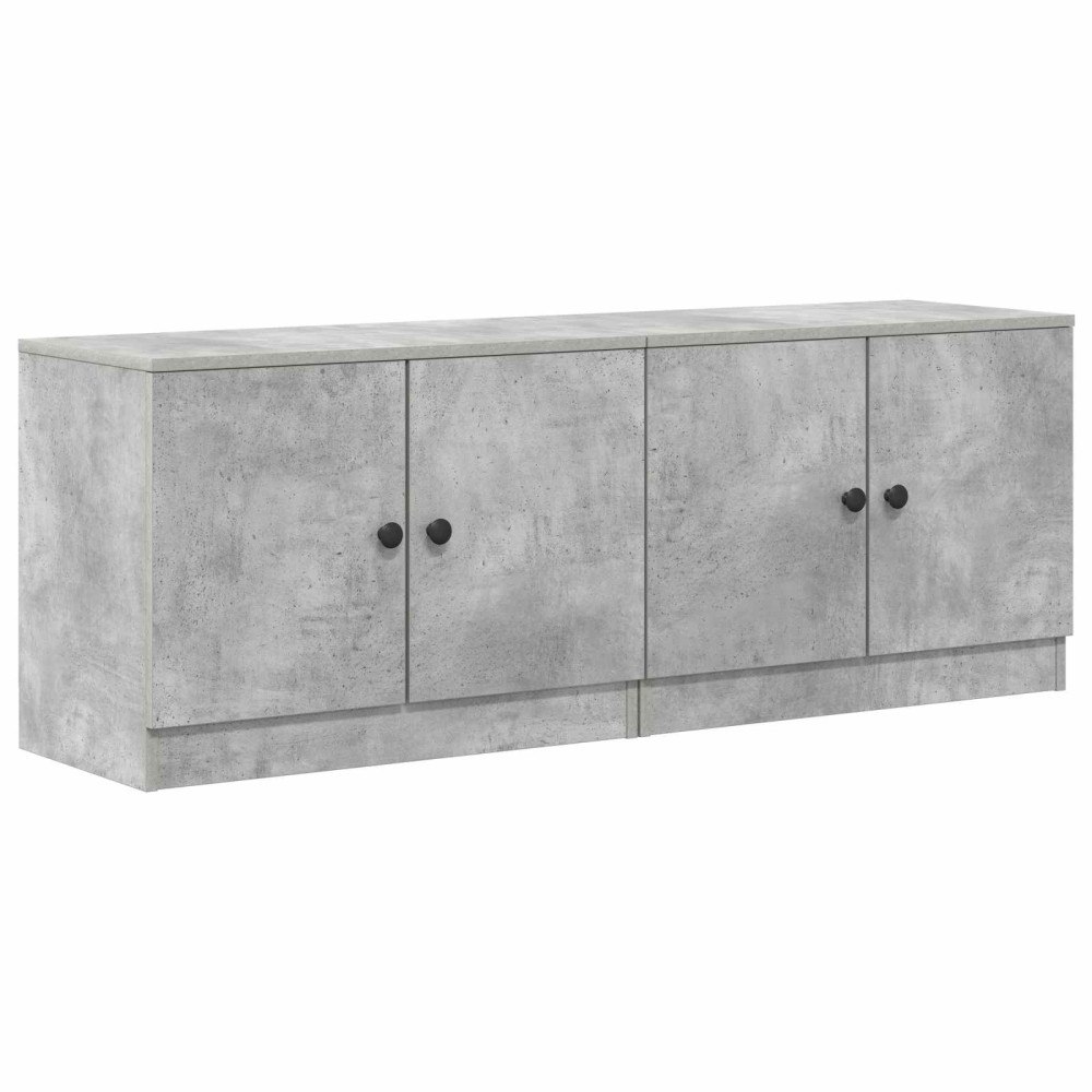 vidaXL Sängskåp 2 pcs Betonggrå 66 x 35 x 48 cm Konstruerat trä