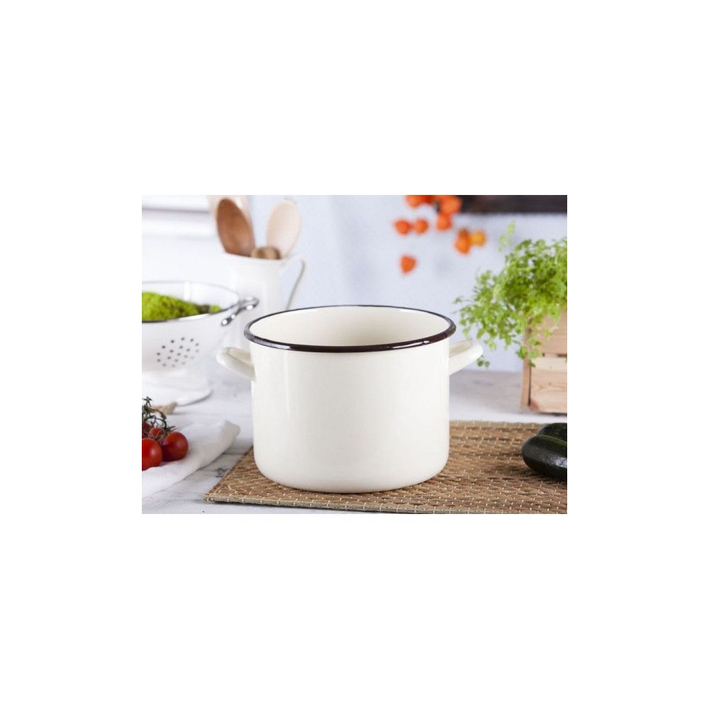 ALTOMDESIGN Altom Design emaljerad rak kastrull, 5,8 l diameter 22 cm hö...