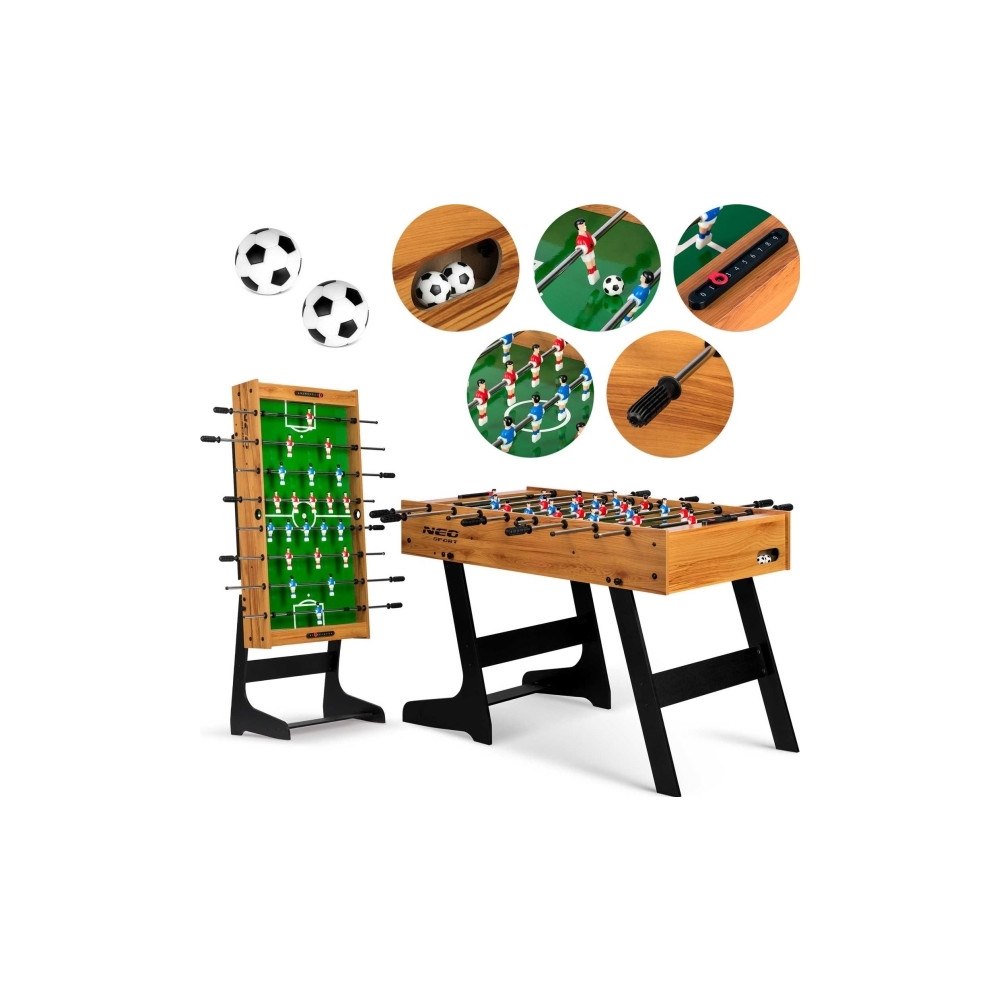 Neo-Sport Neo-Sport bord till biljardspel fotboll (NS-803) i trä 121 x...