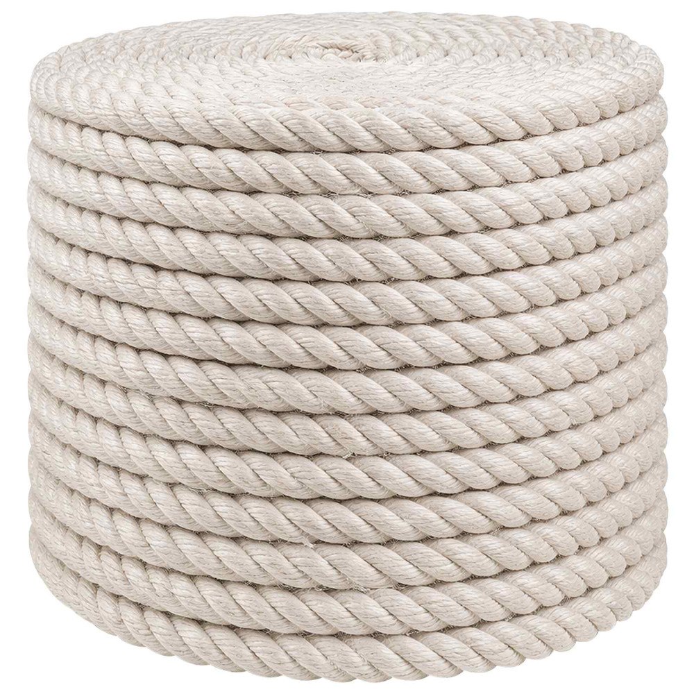 vidaXL Juterep 12 Vit 100% Tossa jute