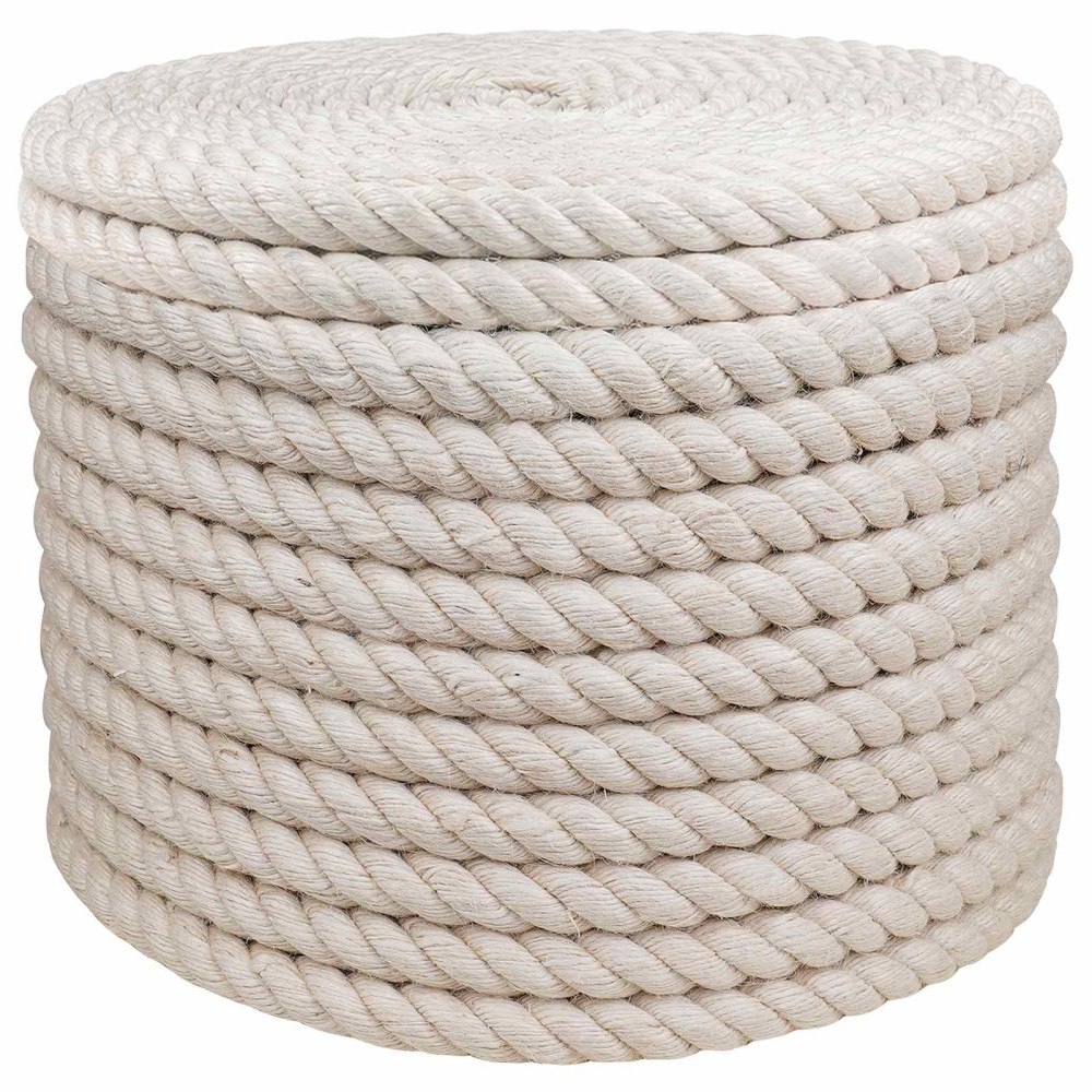 vidaXL Juterep 16 Vit 100% Tossa jute
