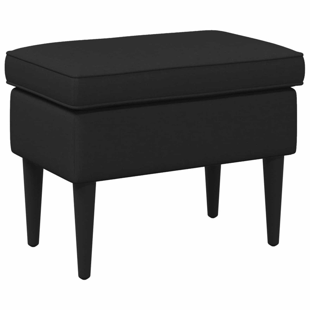 vidaXL Fotpall Svart 55 x 35 x 41 cm Tyg