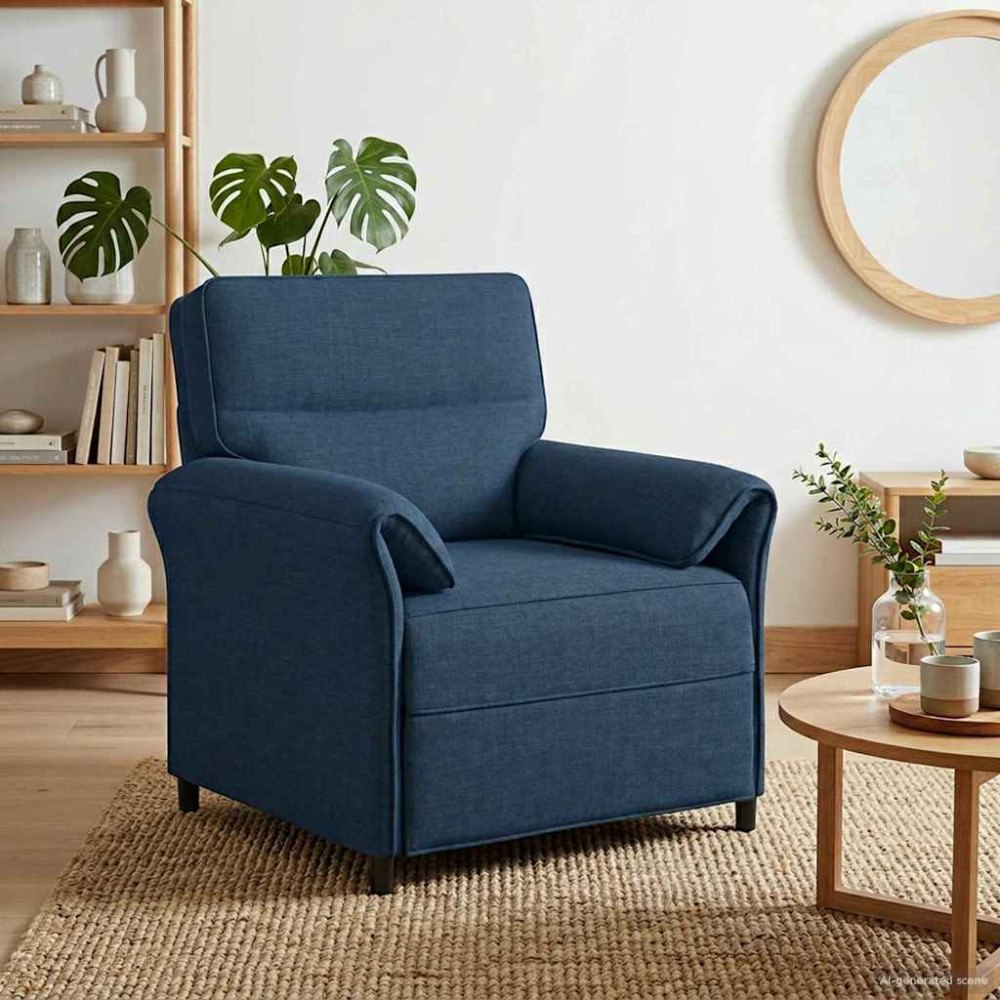 vidaXL Soffa 100% polyester metallram MDF, Plywood