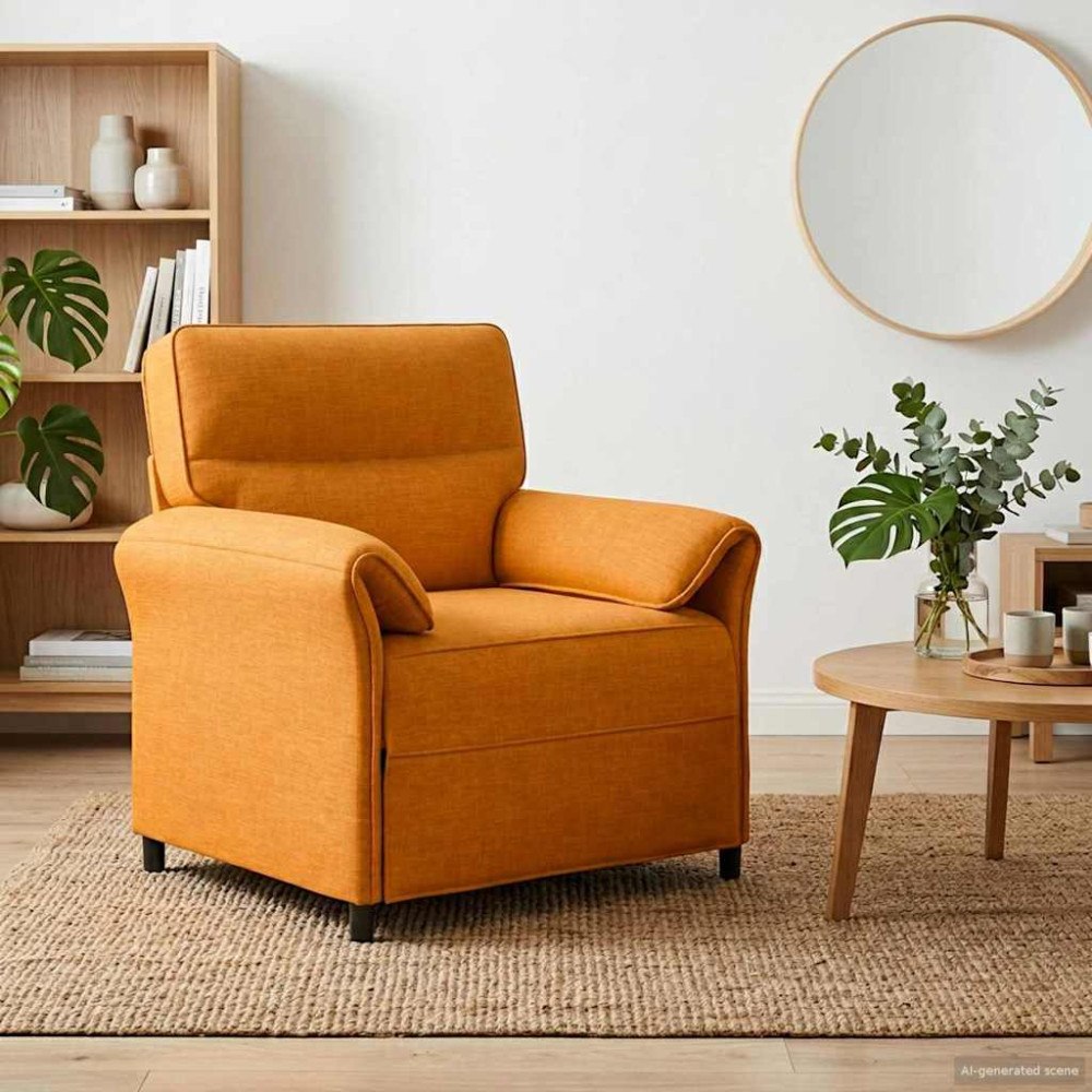 vidaXL Soffa 100% polyester metallram MDF, Plywood