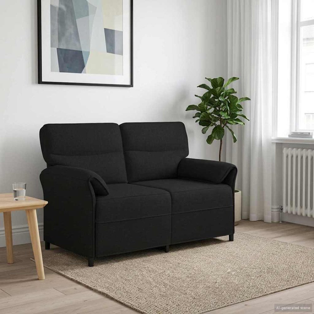 vidaXL Soffa 100% polyester metallram MDF, Plywood