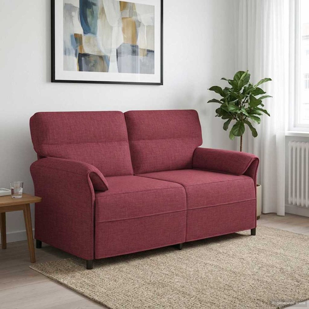 vidaXL Soffa 100% polyester metallram MDF, Plywood