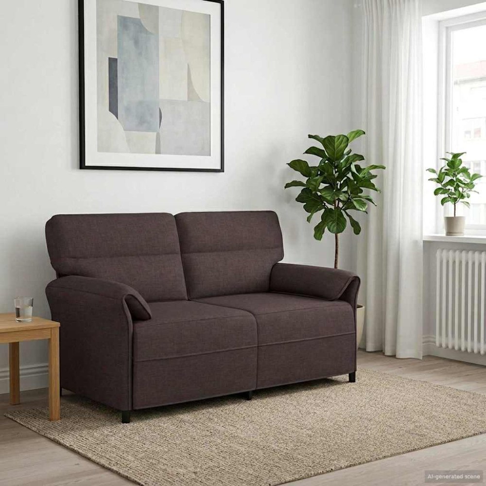 vidaXL Soffa 100% polyester metallram MDF, Plywood