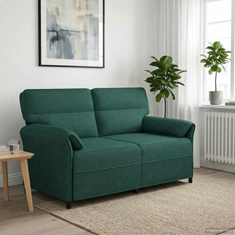 vidaXL Soffa 100% polyester metallram MDF, Plywood