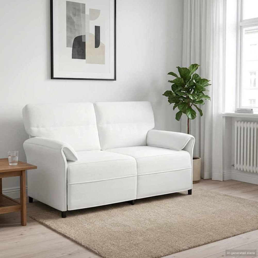 vidaXL Soffa 100% polyester metallram MDF, Plywood