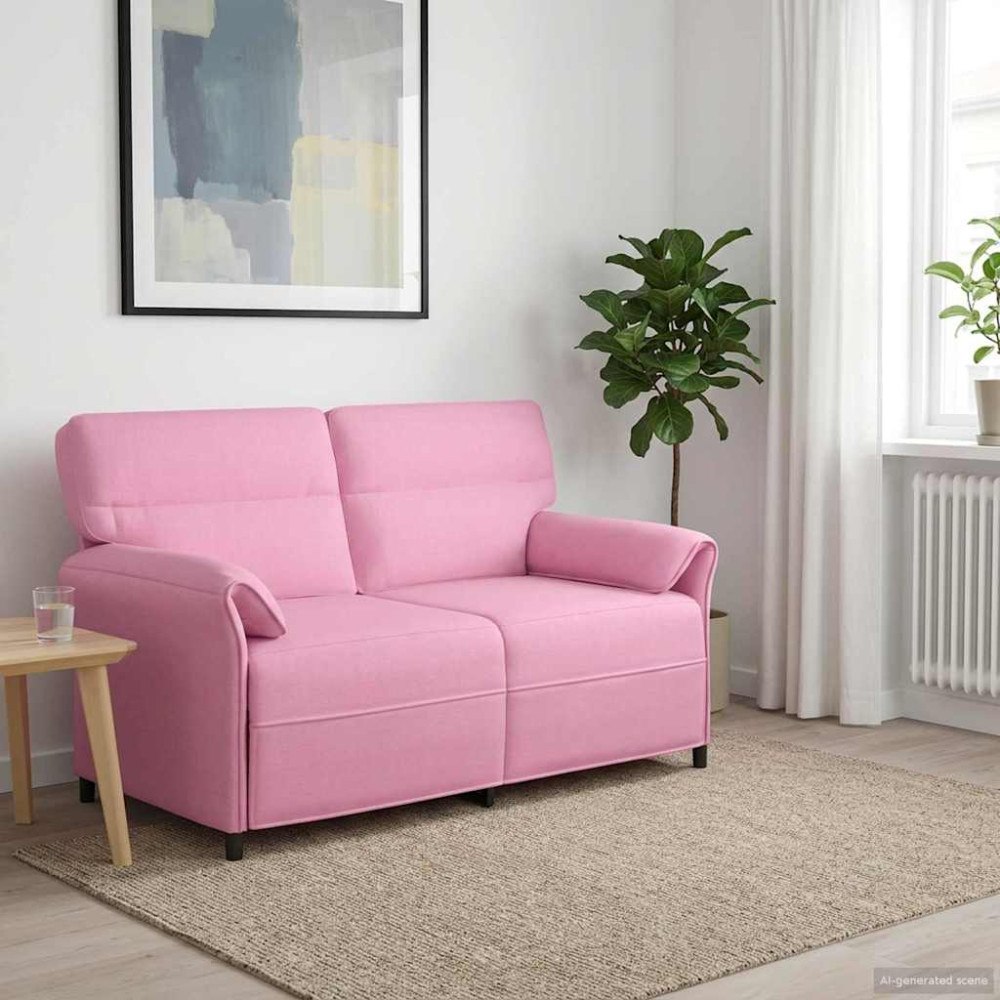 vidaXL Soffa 100% polyester metallram MDF, Plywood