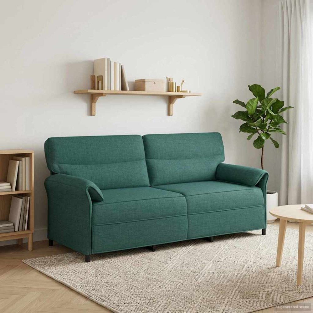 vidaXL Soffa 100% polyester metallram MDF, Plywood