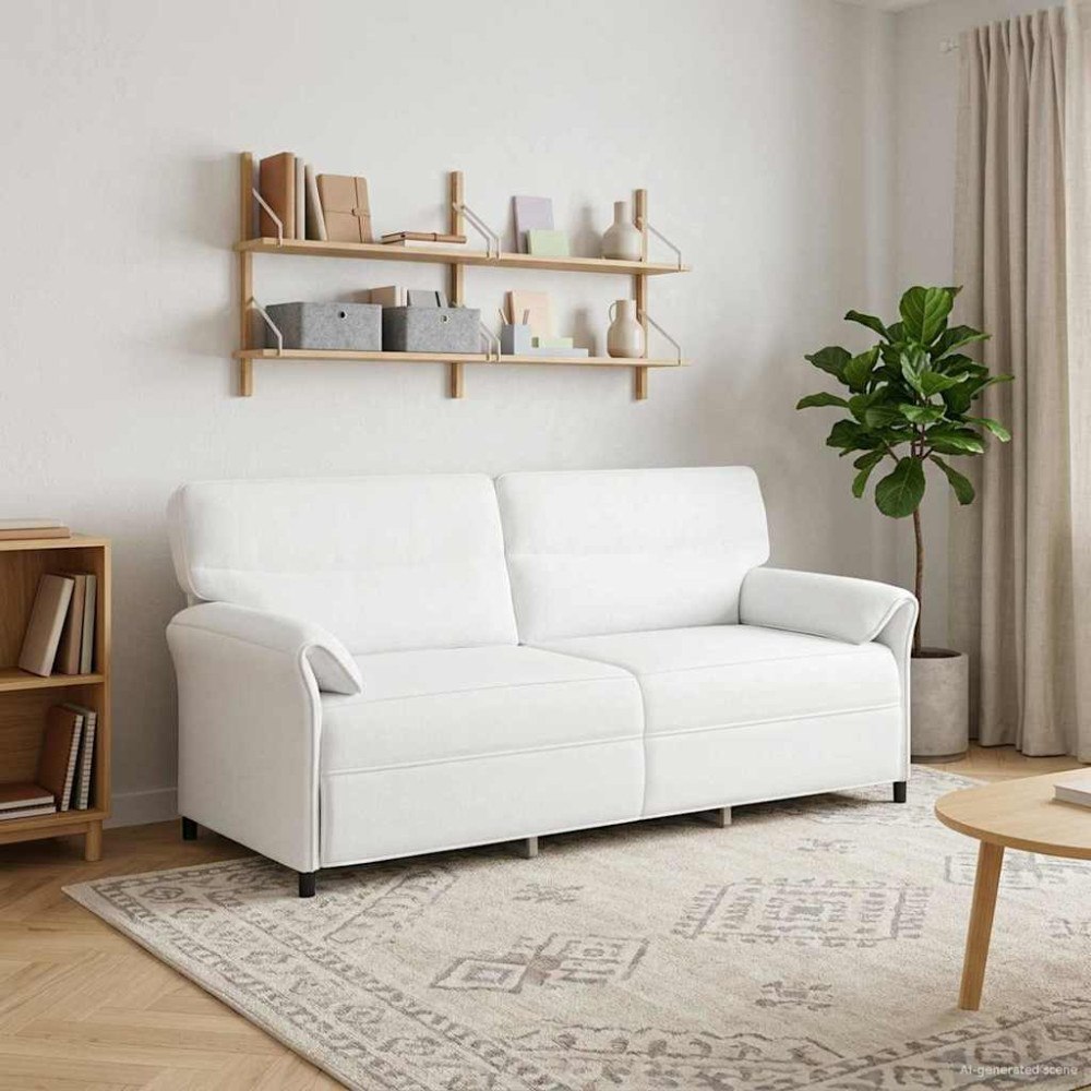 vidaXL Soffa 100% polyester metallram MDF, Plywood