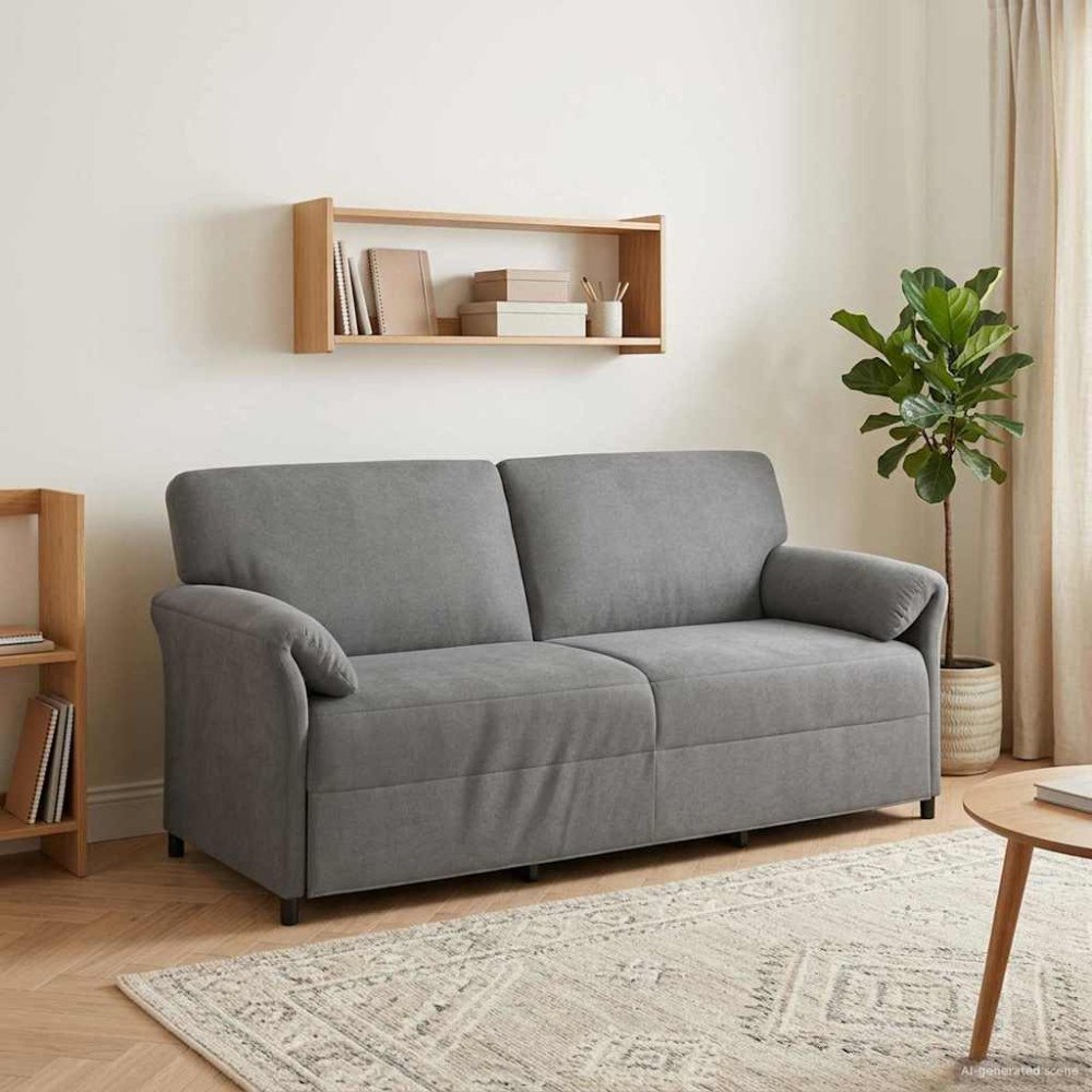 vidaXL 3-Sits soffa Mörkgrå 198 x 83 x 95 cm Sammet