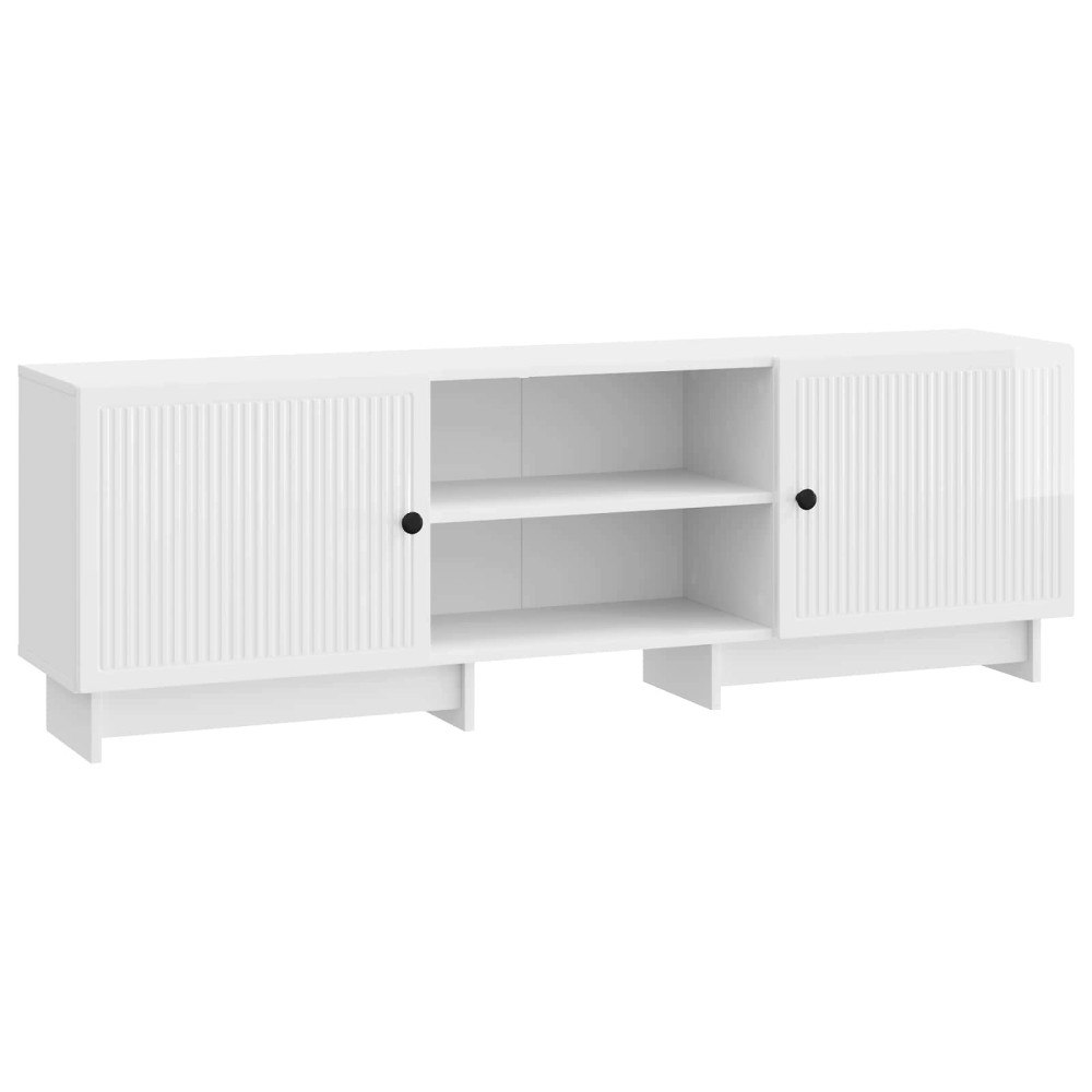 vidaXL TV-skåp Högblank Vit 150 x 31 x 50 cm Konstruerat trä