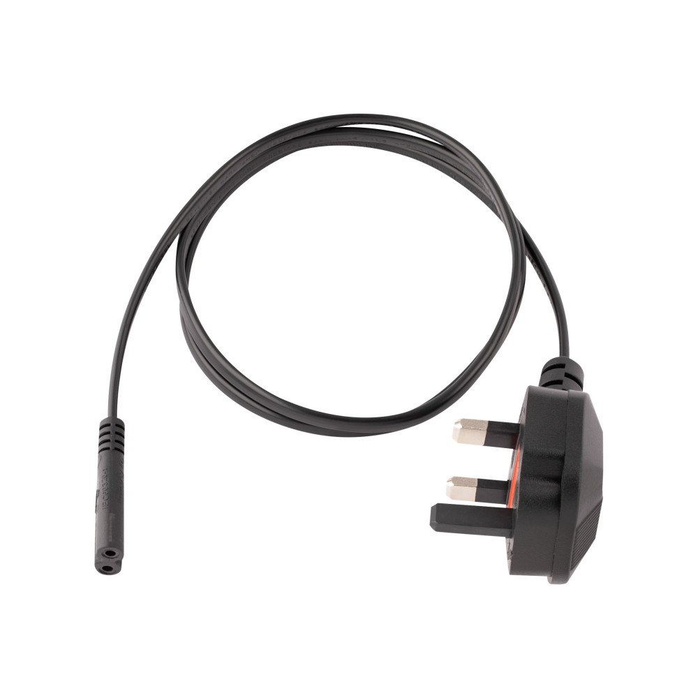 StarTech.com StarTech.com 1 m brittisk strömkabel för bärbara datorer, BS 1363 till C7, 2,5 A 250 V, 18AWG, svart, brittisk ersättnin...