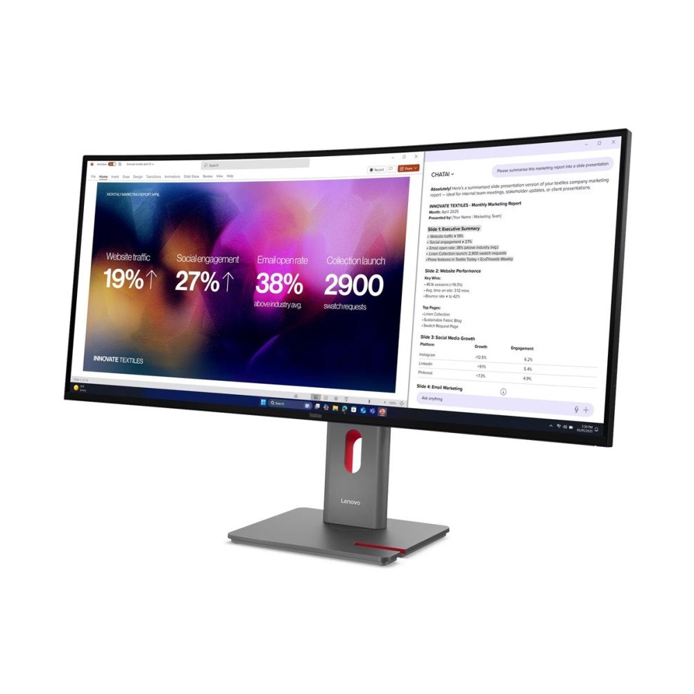 Lenovo Lenovo ThinkVision P40WD-40 - LED-skärm - böjd - 5K - 40" - HDR