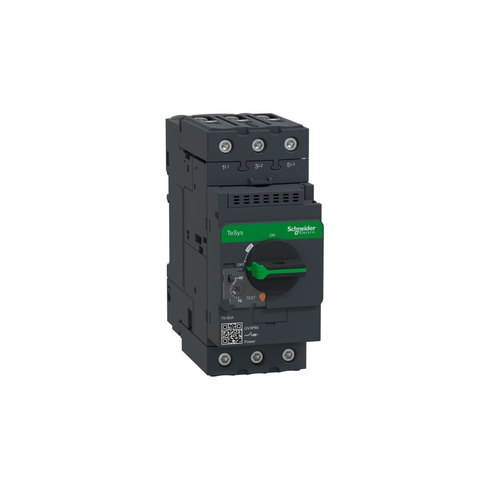 SCHNEIDER ELECTRIC Schneider Electric GV3P80, Motorstartare, Svart, 50/60 hz, -...