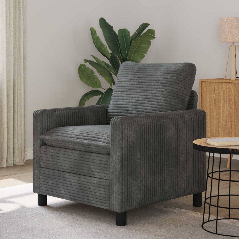 vidaXL Soffa Ljusgrå 76 x 81 x 87,5 cm Polyester