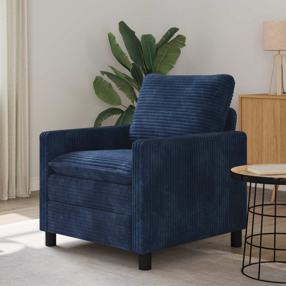 vidaXL Soffa Mörkblå 76 x 81 x 87,5 cm Polyester