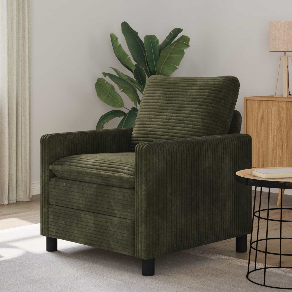 vidaXL Soffa Grön 76 x 81 x 87,5 cm Polyester