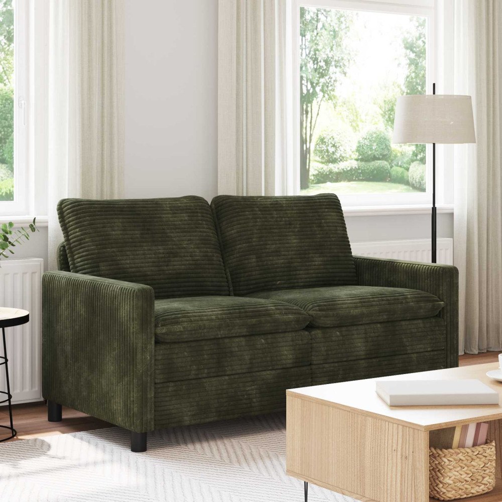vidaXL Soffa Grön 156 x 81 x 87,5 cm Polyester