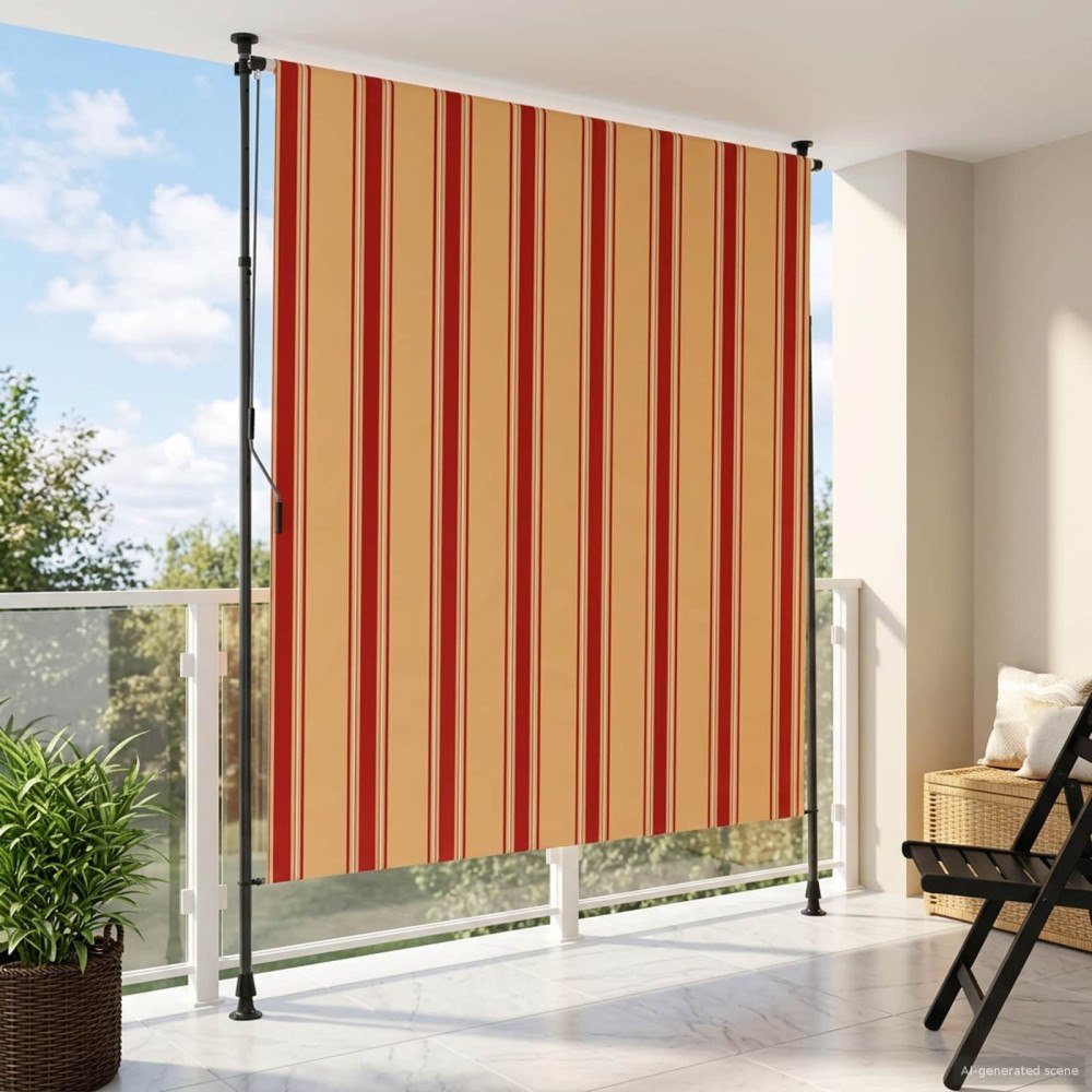 vidaXL Utomhus rullgardin Flerfärgsdesign 200 x 270 cm