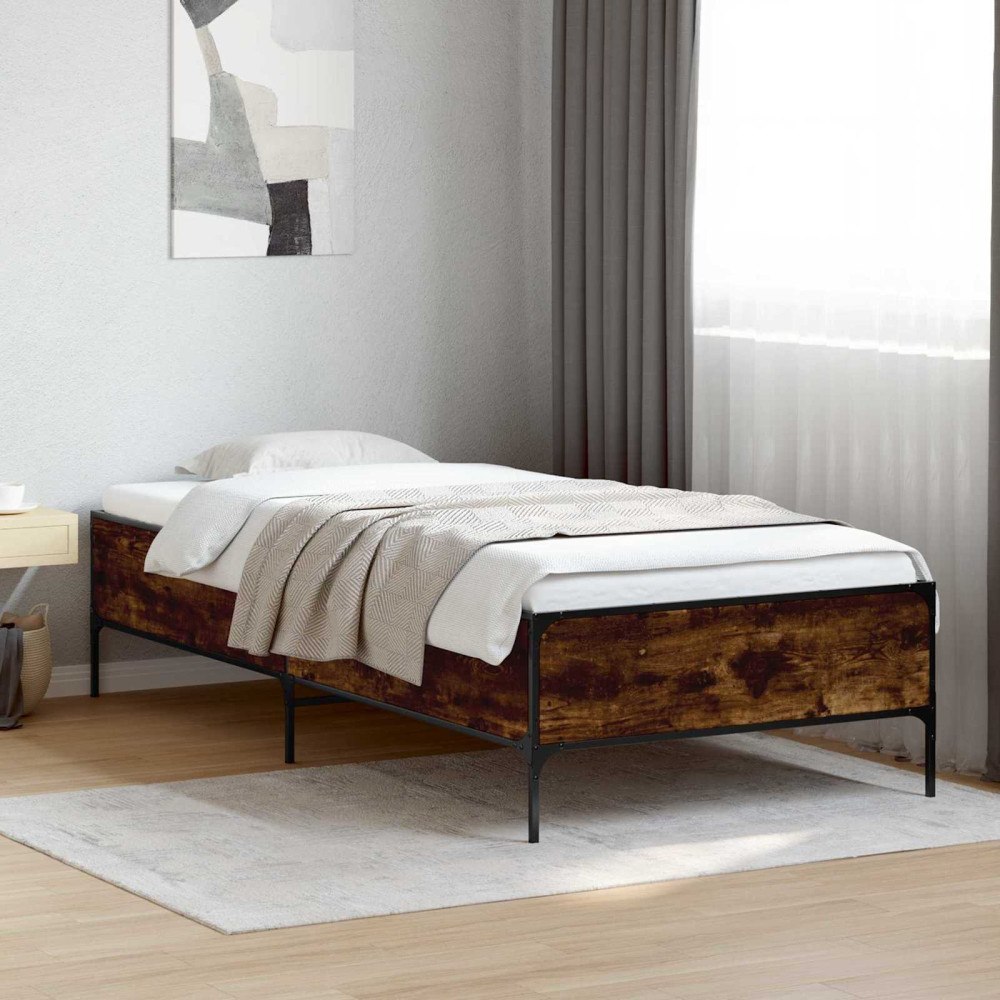 vidaXL Sängram Rökek 80 x 200 cm Konstruerat trä