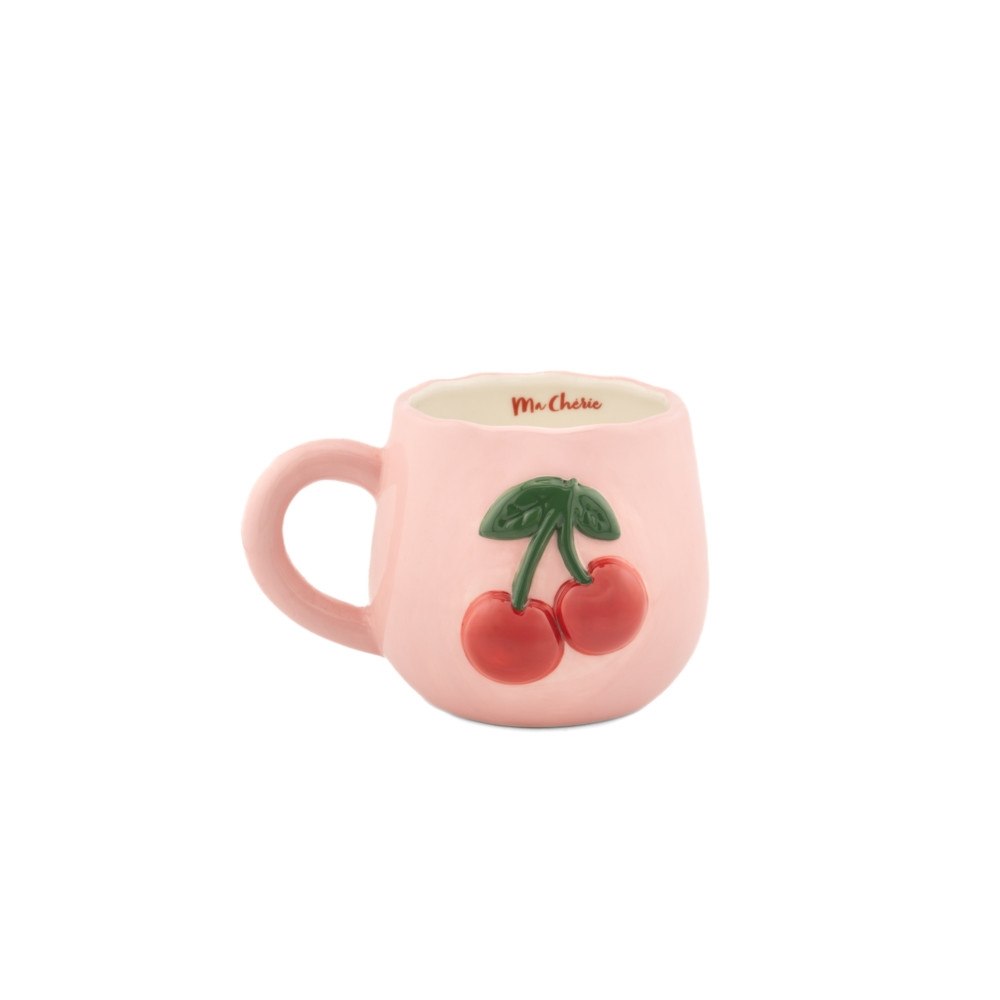 SASS & BELLE Handpainted  Cherry Mug