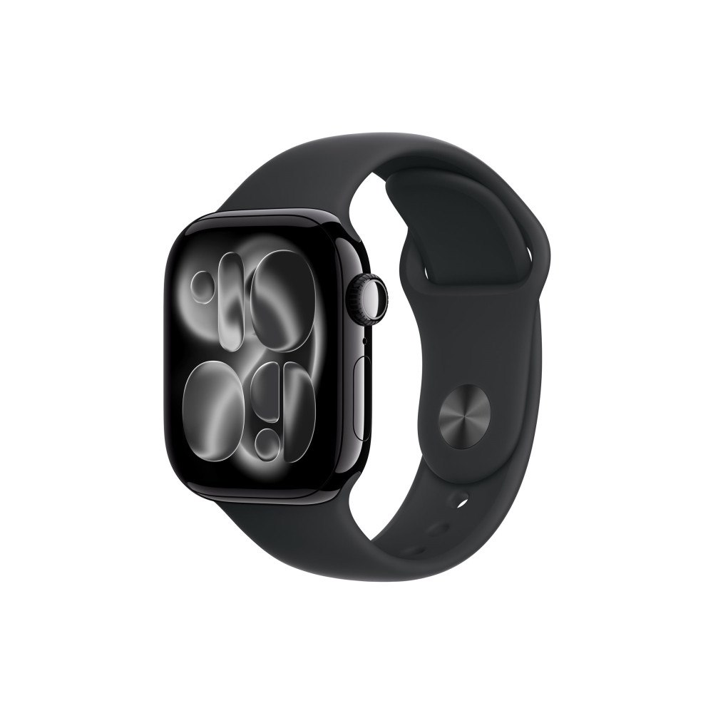 Apple Apple Watch Series 11 (GPS) - jet black aluminium - smart klocka med sportband - svart - 64 GB
