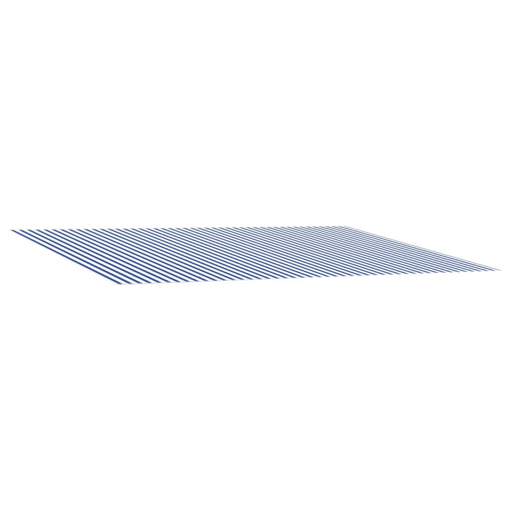 vidaXL Markisväv Blå och Vit 600 × 300 cm Polyester