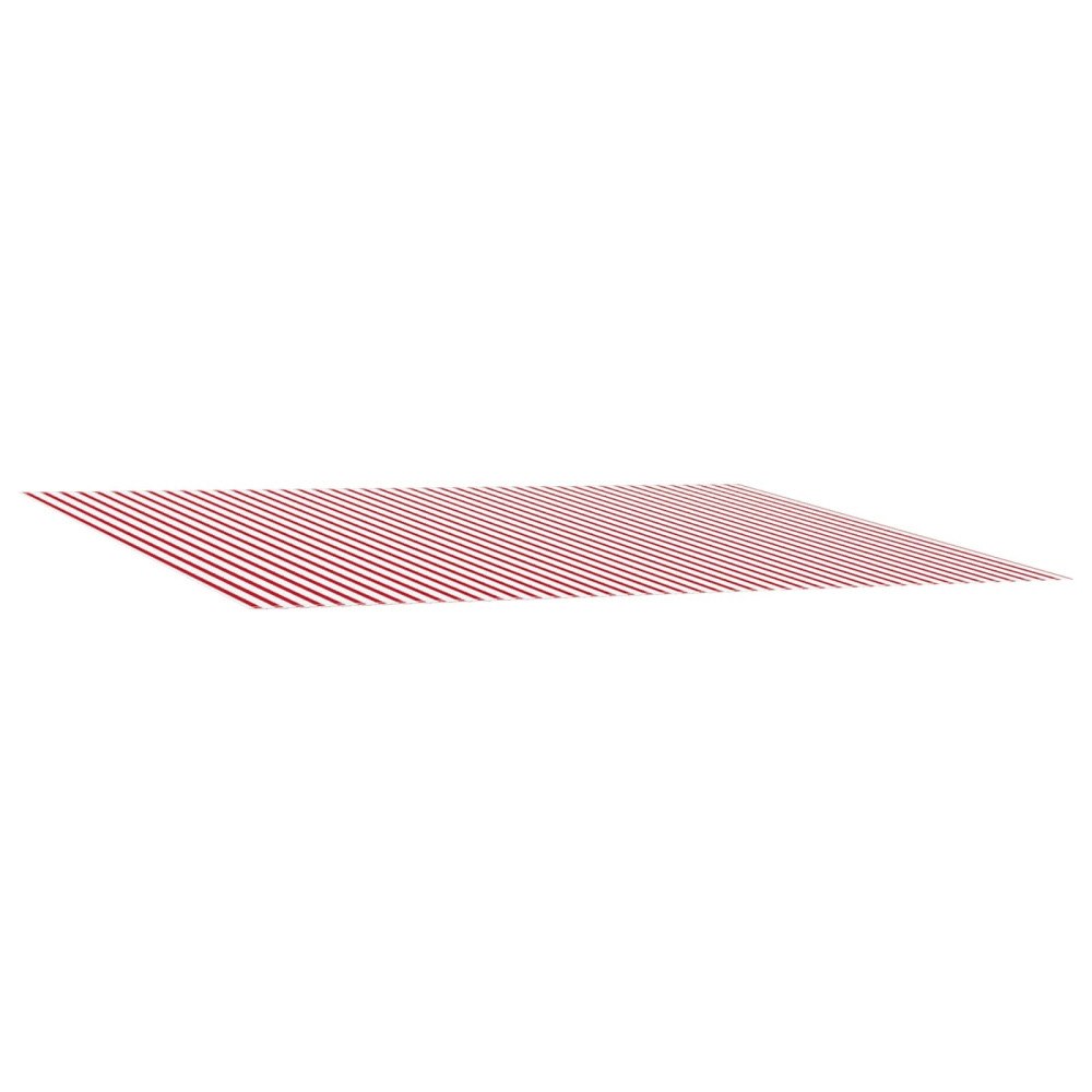 vidaXL Markisväv Röd och Vit 450 × 350 cm Polyester