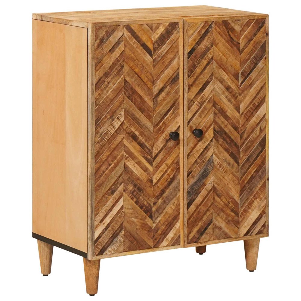 vidaXL Förvaringsskåp Brun 60 x 33,5 x 75 cm Massivt mangoträ