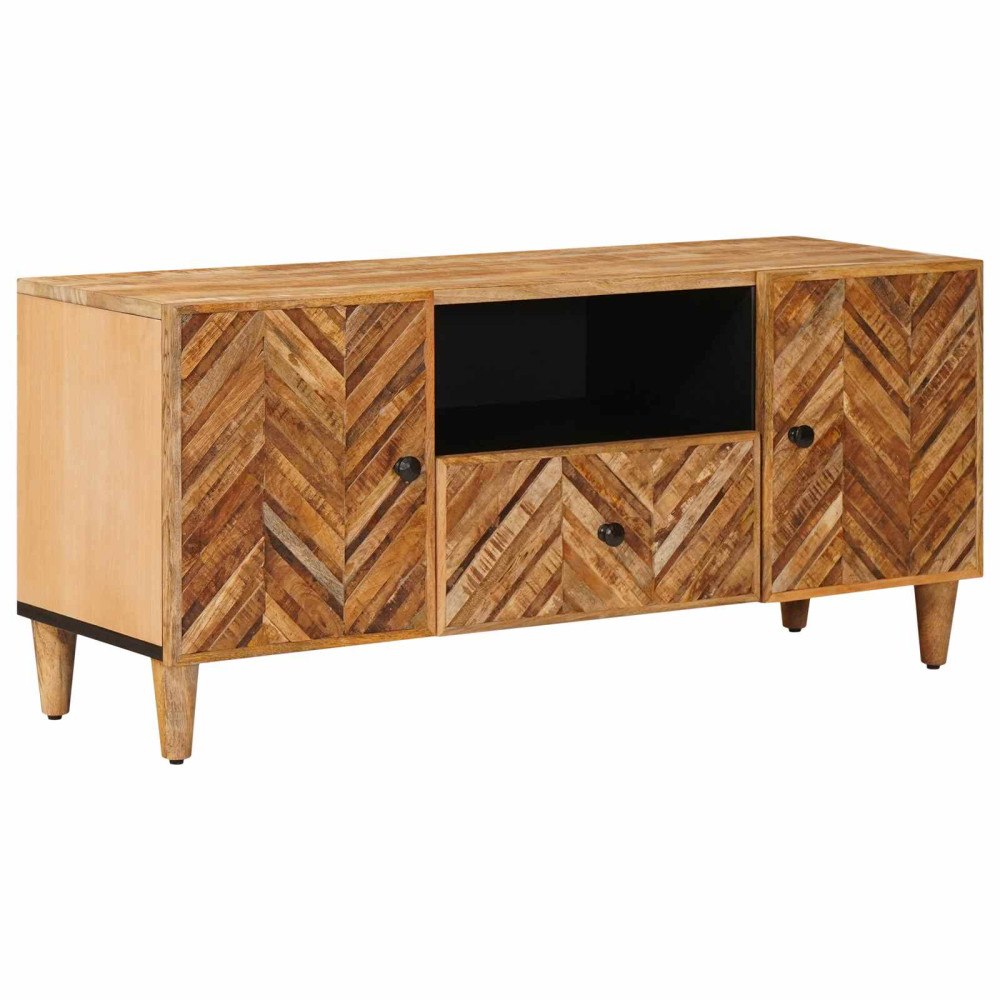 vidaXL Förvaringsskåp Brun 105 x 33,5 x 46 cm Massivt mangoträ